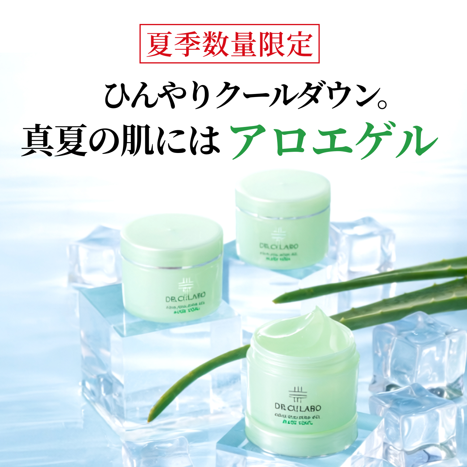 ひんやりクールダウン。真夏の肌にはアロエゲル