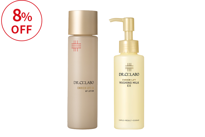 エンリッチUPローション×クレンジングミルクでハリ肌セット