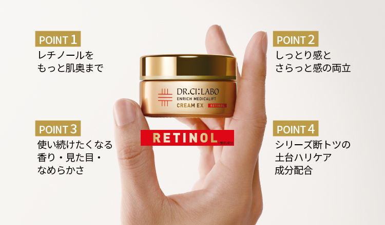 レチノールをもっと肌奥まで 