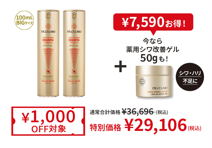 金の導入美容液BIG×2個セット