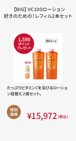 【BIG】VC100ローション好きのための！レフィル2本セット