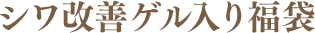 シワ改善ゲル入り福袋 