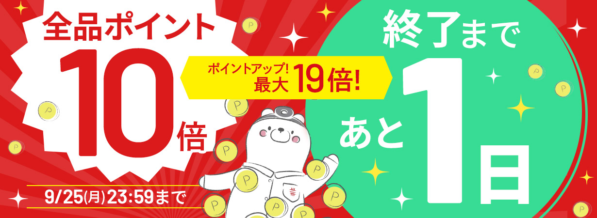 サイト内全品ポイント10倍！