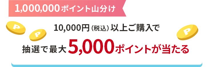 1,000,000ポイント山分け