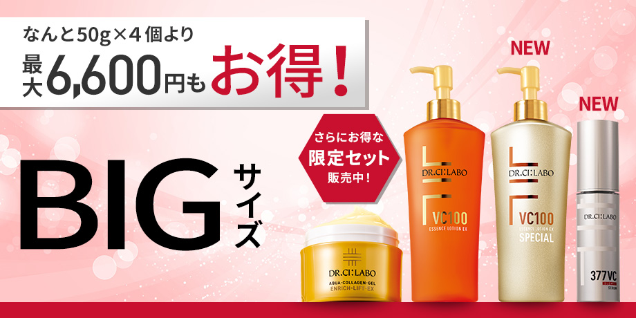 【最大6,600円もお得！BIGサイズキャンペーン】大容量をお得な価格で販売中！指定特割（定期便）でさらに20%OFF お気に入りをたっぷり使えるお得なセットを販売中