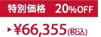 特別価格20%OFF ¥66,355(税込)