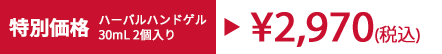特別セット価格 ¥2,970(税込)