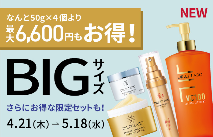 【最大6,600円もお得！BIGサイズキャンペーン】大容量をお得な価格で販売中！指定特割（定期便）でさらに20%OFF お気に入りをたっぷり使えるお得なセットを販売中