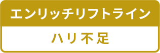 エンリッチリフトライン ハリ不足