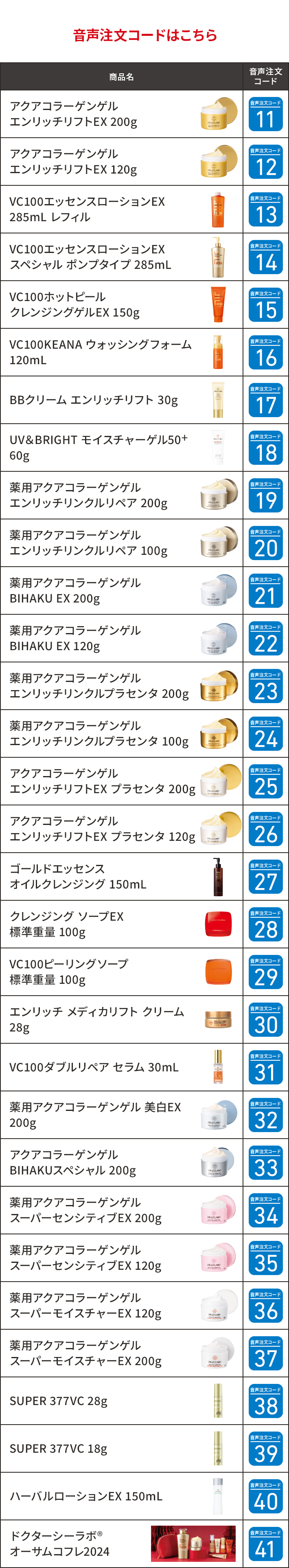 音声注文コードはこちら