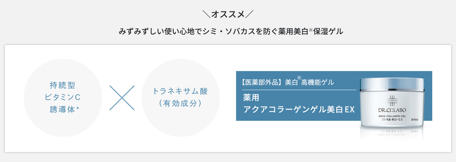 【医薬部外品】美白  高機能ゲル　薬用アクアコラーゲンゲル美白EX