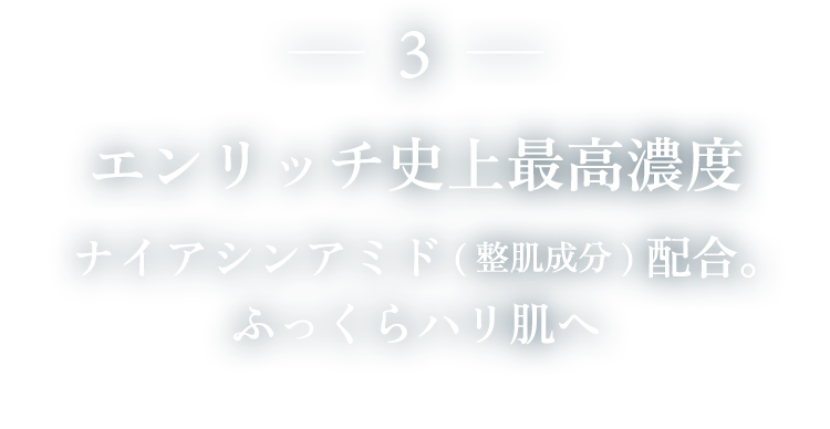 3. 高浸透ヒアルロン酸 最高濃度配合