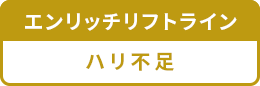 エンリッチリフトライン ハリ不足