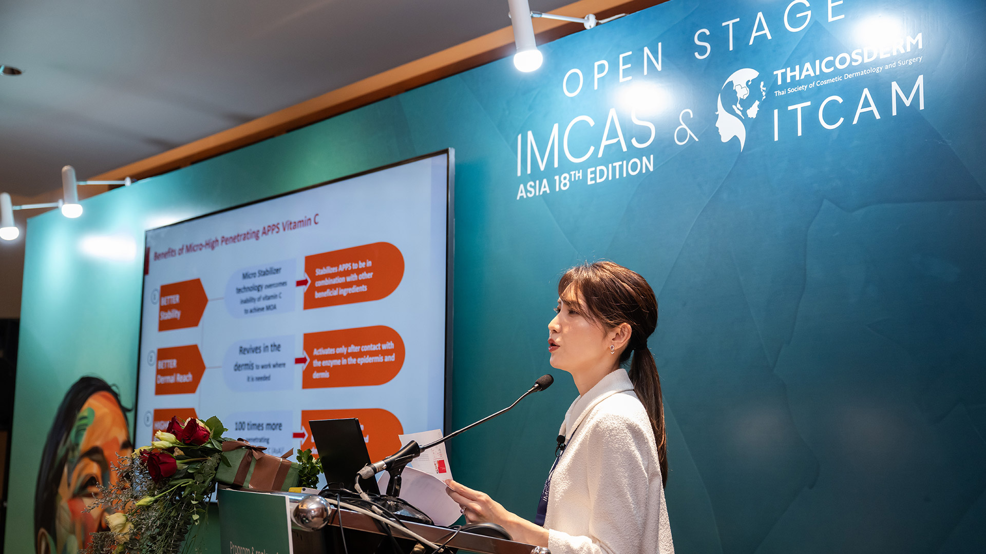 高浸透ビタミンC誘導体（APPS）肌の透明感にまつわる研究を国際学会にて発表