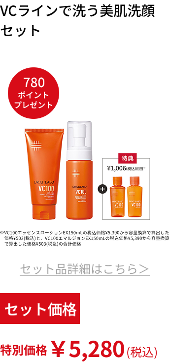 VCラインで洗う美肌洗顔セット