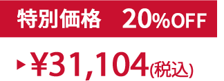 特別価格20%OFF ¥31,104(税込)