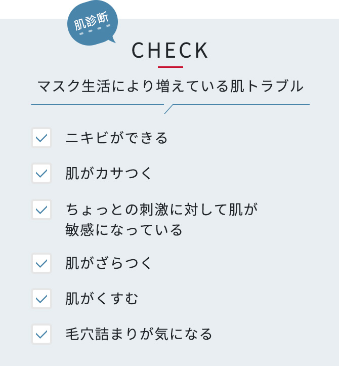 肌診断チェックリスト