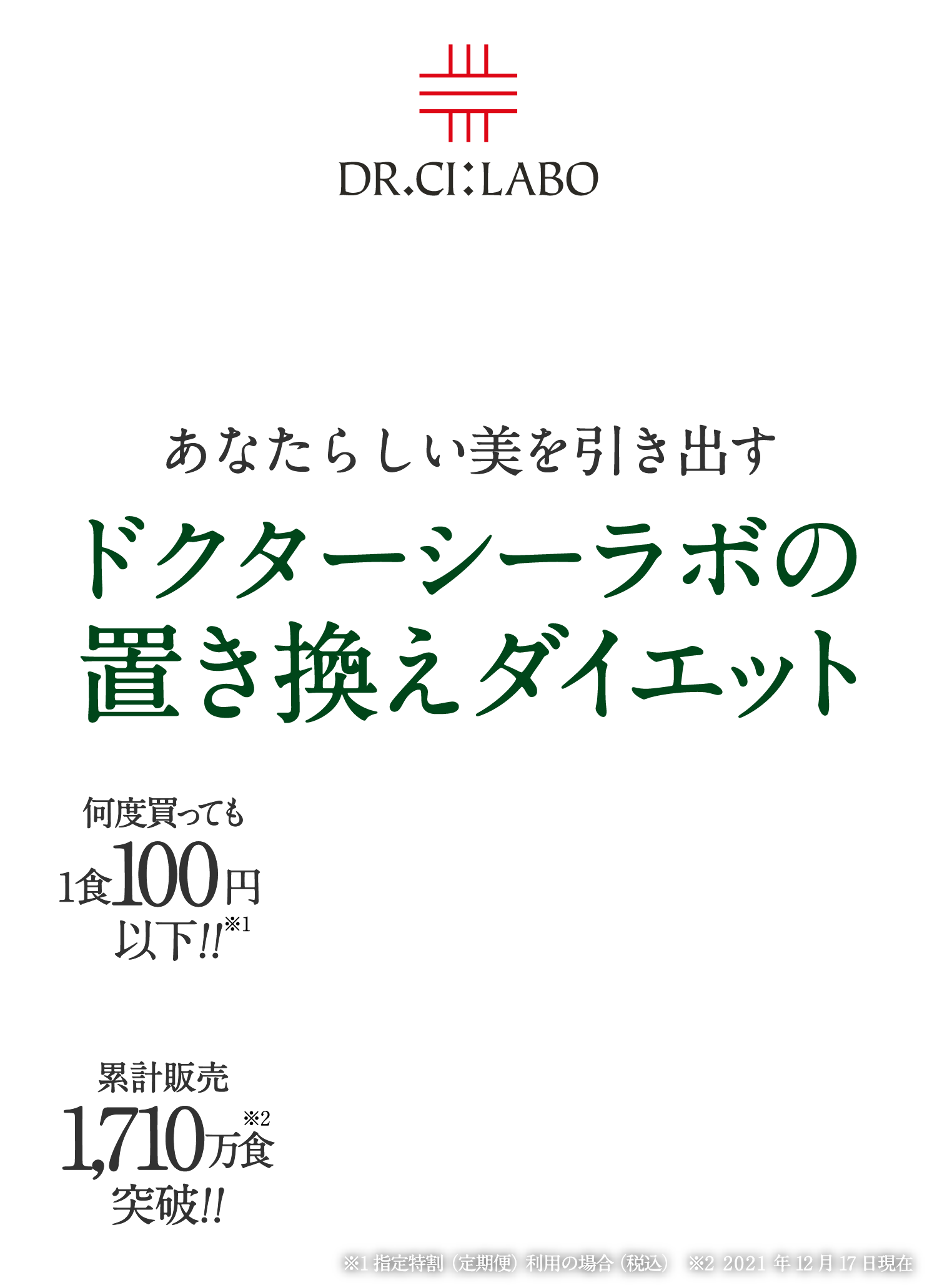 あなたらしい美を引き出すドクターシーラボの置き換えダイエット