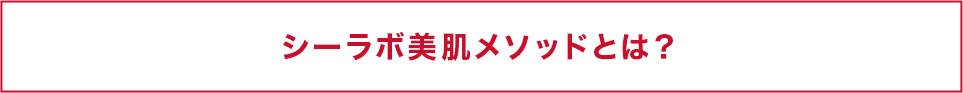 シーラボ美肌メソッドとは?
