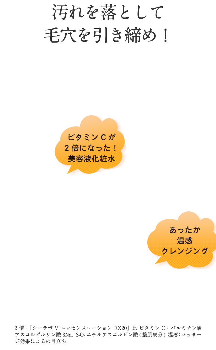 汚れを落として毛穴を引き締め!! 『つるツヤ肌セット』