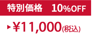 特別価格10%OFF ¥11,000(税込)