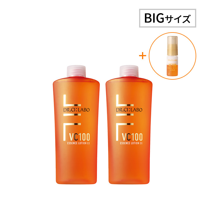 BIGサイズ ダブルリペアセラムミニ入り！ VCローションレフィル×2本