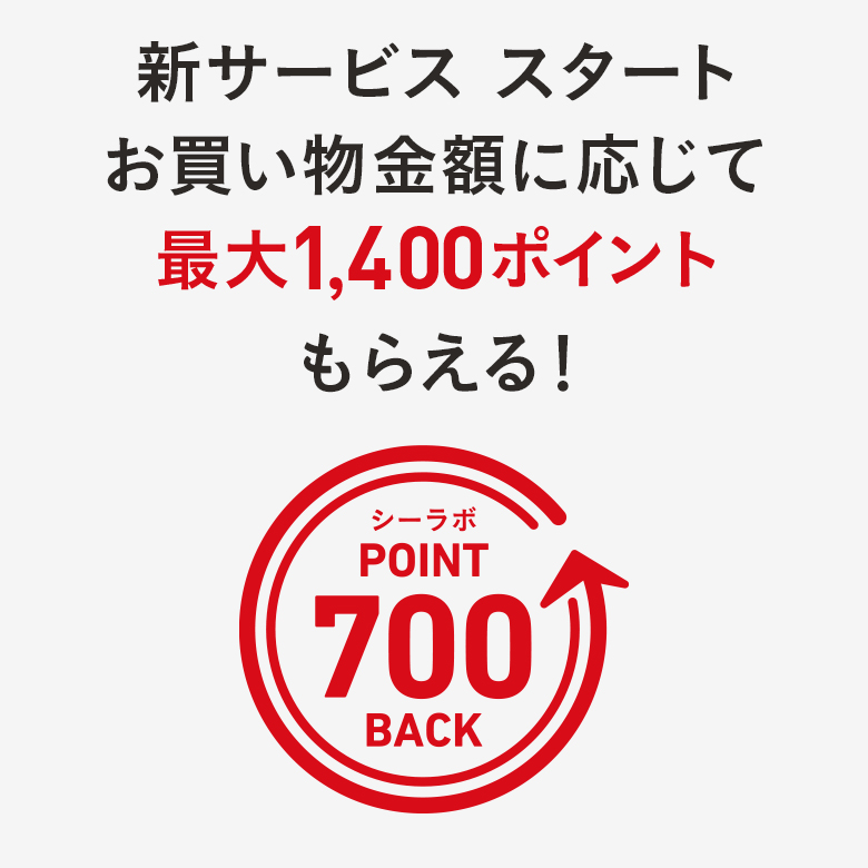 お買い物でポイントがもらえる新サービスSTART！