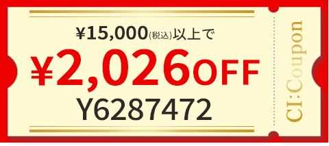 ¥30,000（税込）以上で ¥2,500 OFF Y2242978