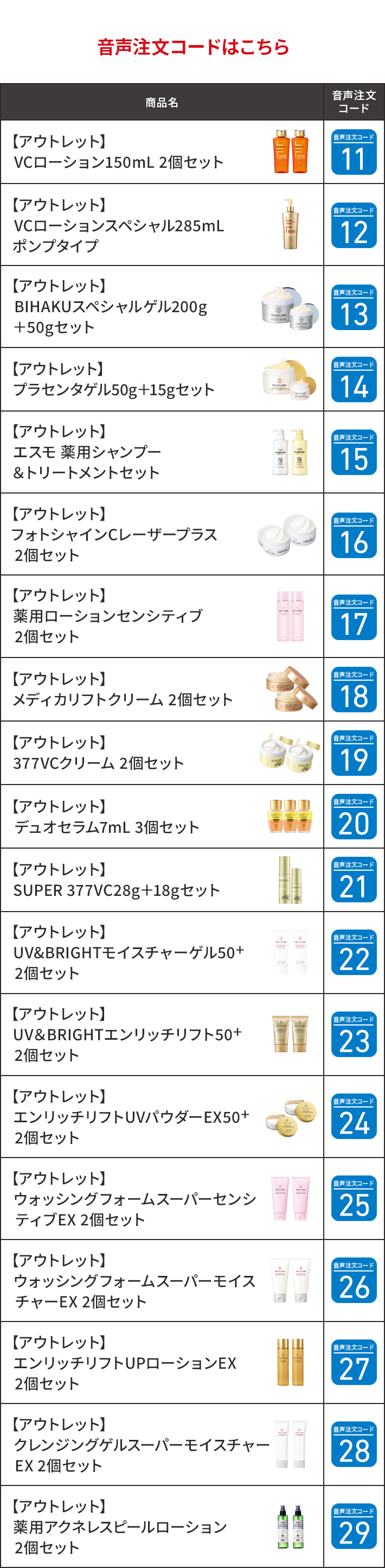 音声注文コードはこちら