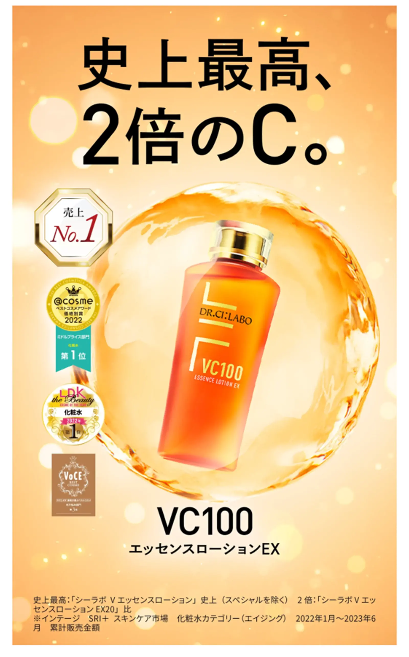 2倍のC