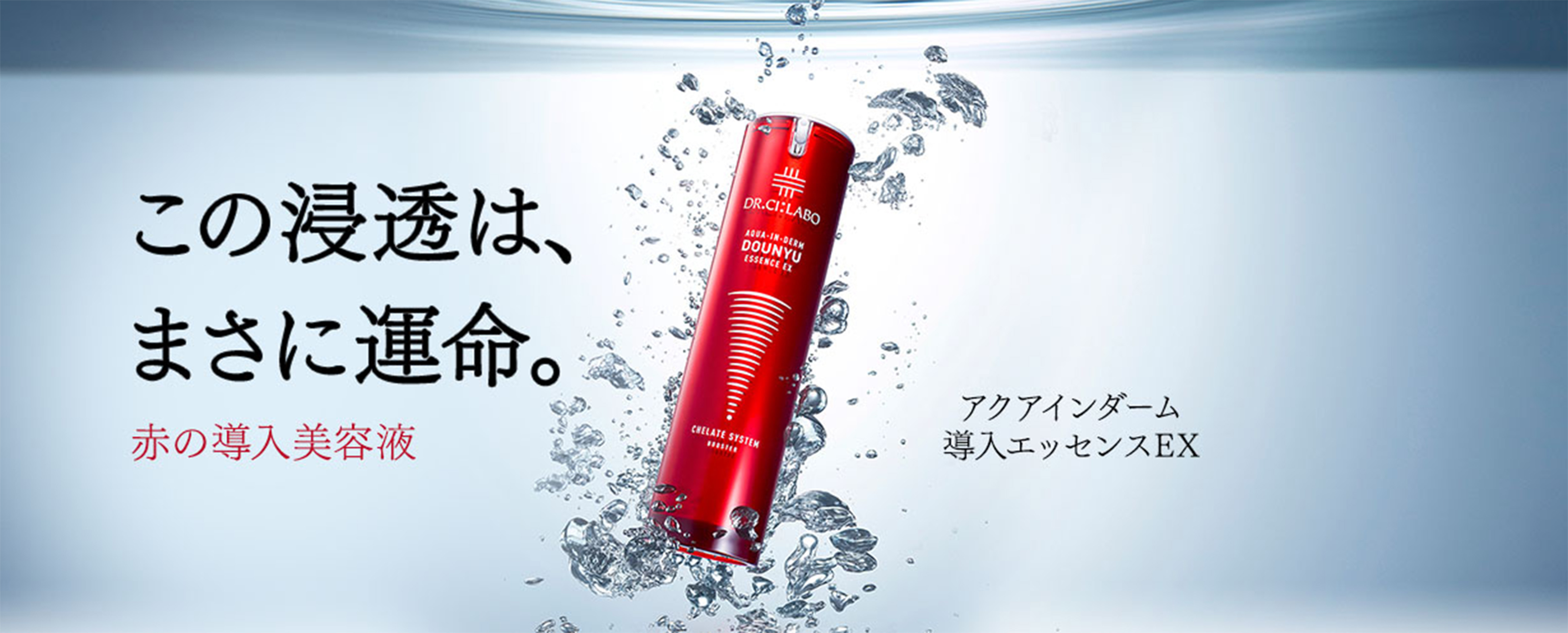 この浸透は、まさに運命。赤の導入美容液 アクアインダーム導入エッセンスEX