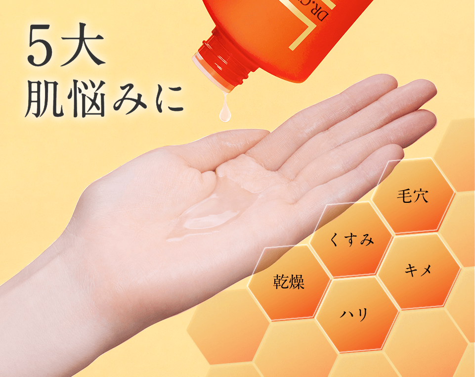 5大肌悩みに 毛穴 くすみ 乾燥 キメ ハリ