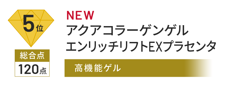 5位 総合点 120点 NEW アクアコラーゲンゲル エンリッチリフトEXプラセンタ 高機能ゲル