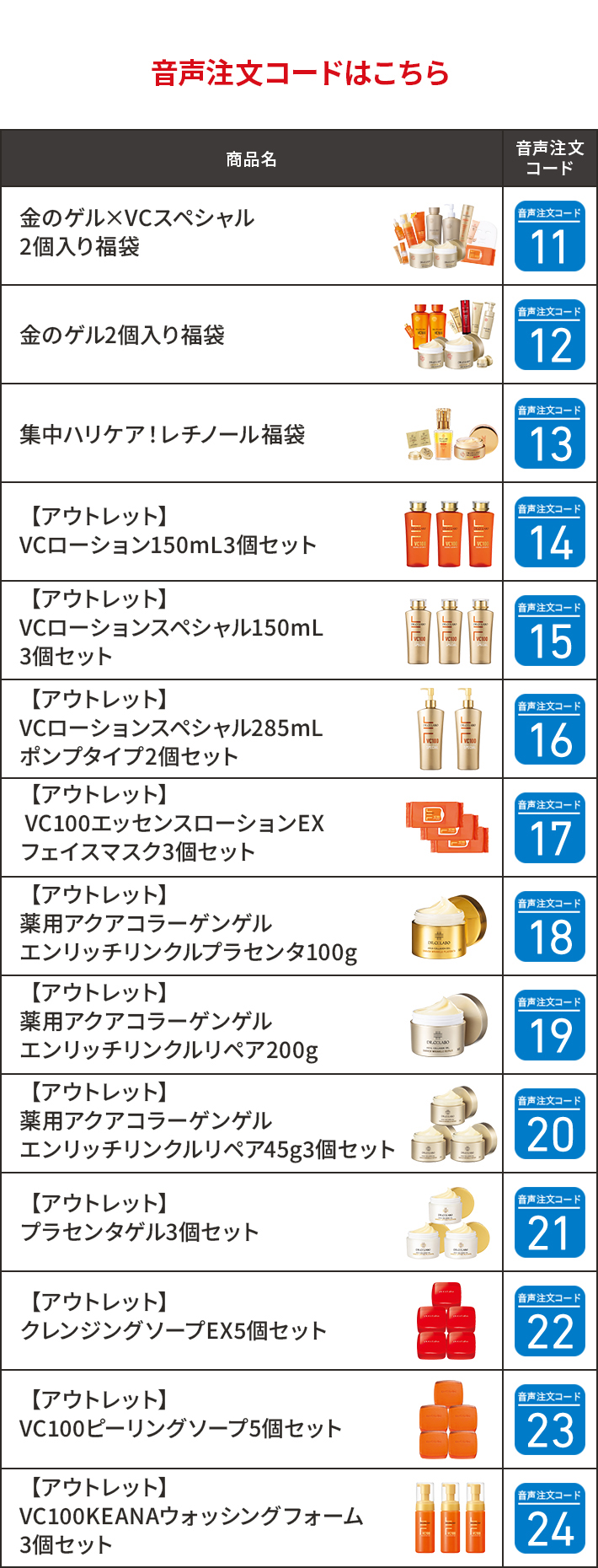 音声注文コードはこちら