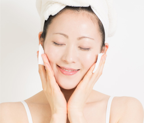 コットンで塗る