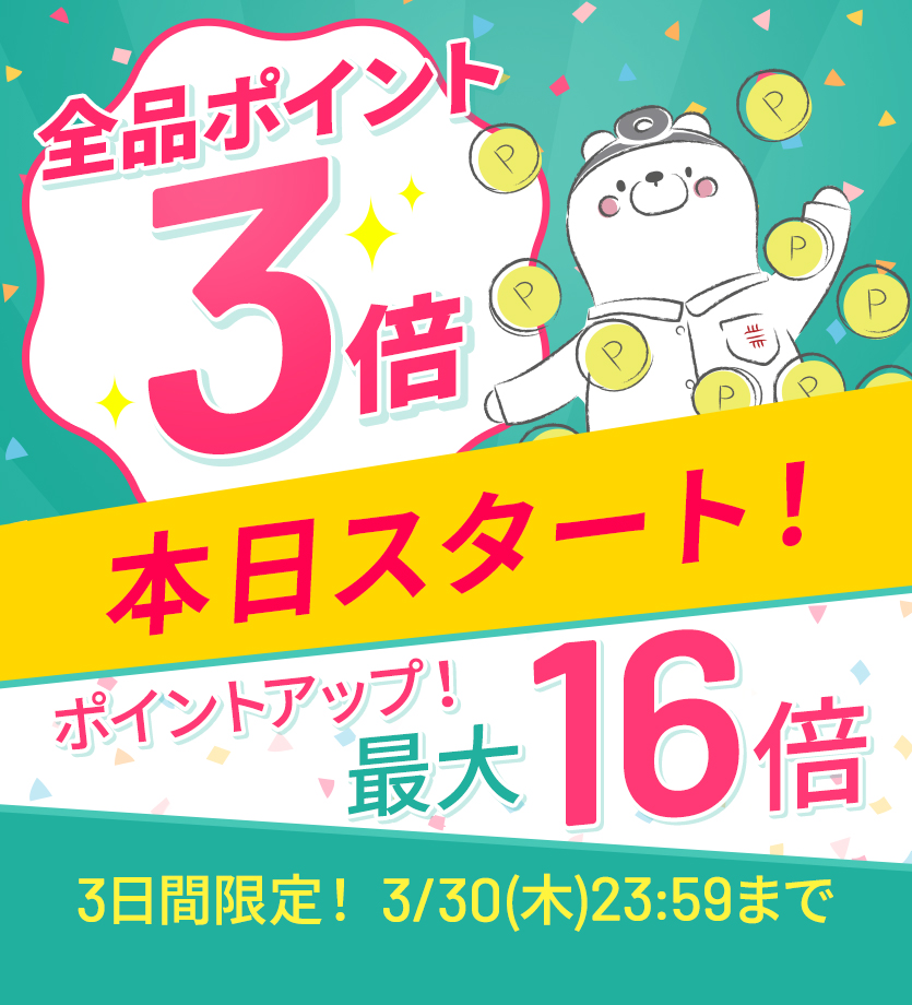 ポイント3倍キャンペーン実施中！