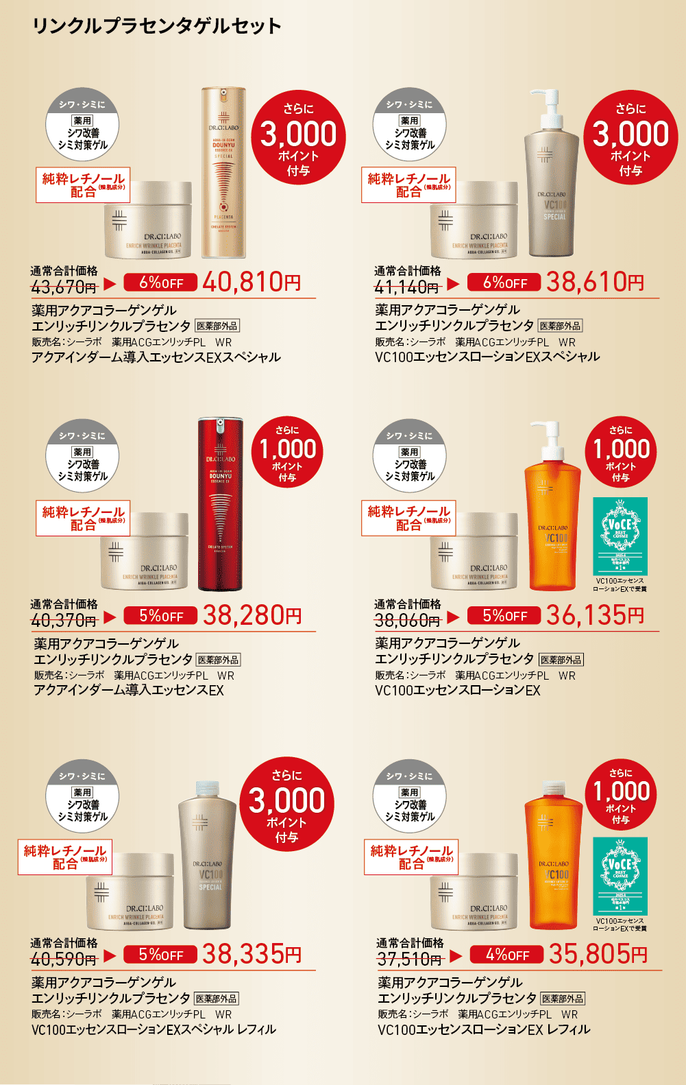 店頭キャンペーン】数量限定 全ビッグサイズセット｜ドクターシーラボ