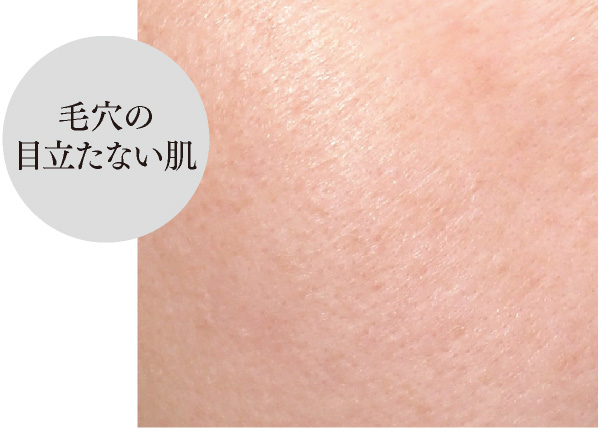 毛穴の目立たない肌 毛穴の目立たない肌