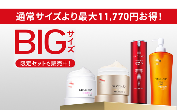 【最大11,770円もお得！BIGサイズキャンペーン】コスパ抜群！大容量でお得な限定セットを販売中！