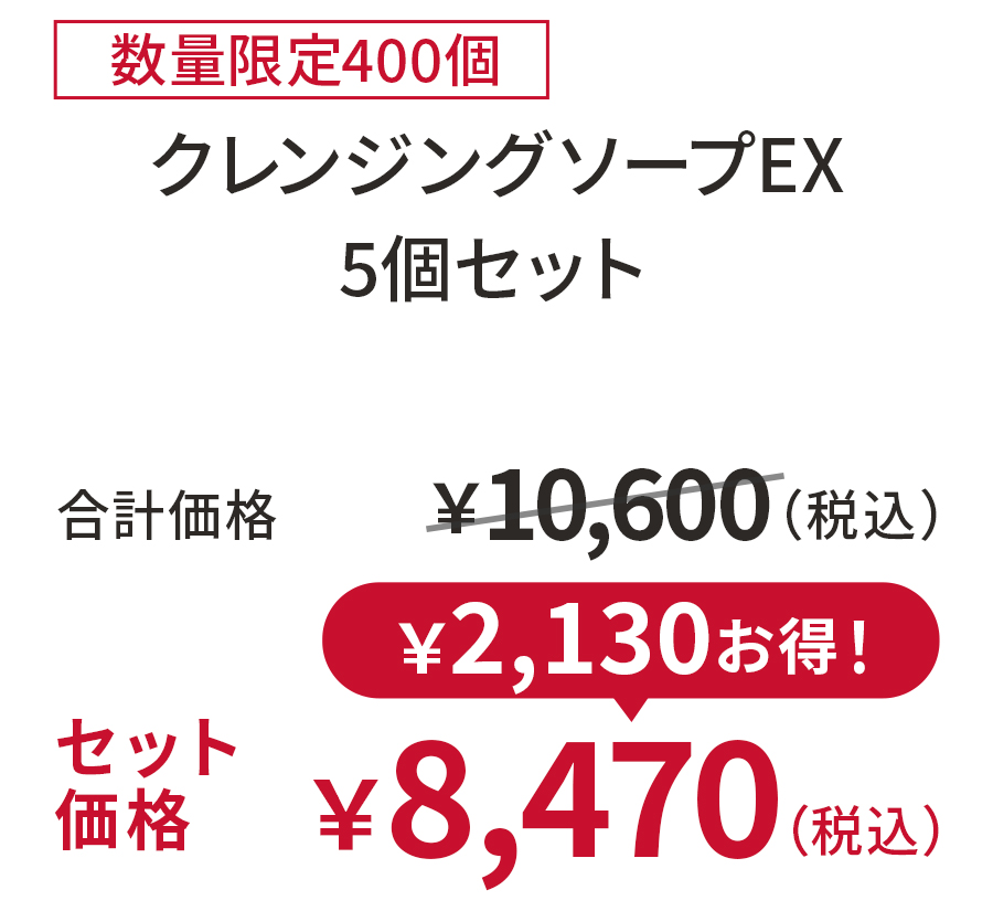 クレンジングソープEX 5個セット