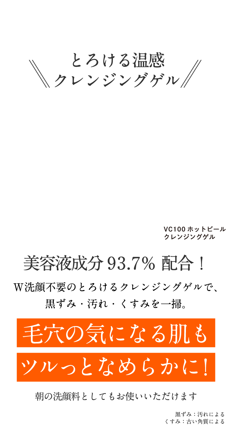 Step1 とろける温感クレンジングゲル 毛穴の気になる肌もツルッとなめらかに!