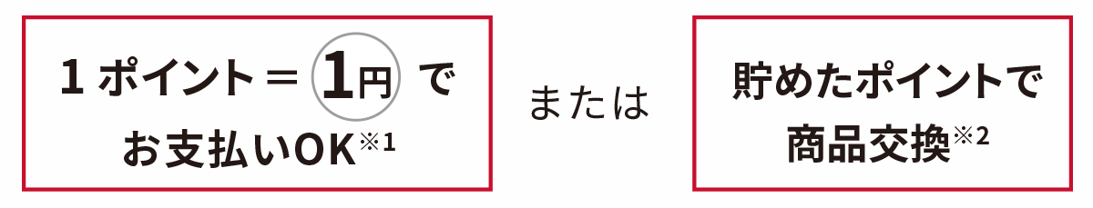 お支払い金額100円（税込）につき１ポイントを基本ポイントとしてプレゼント