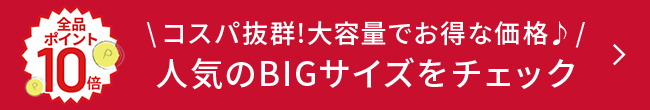 ＼コスパ抜群！大容量でお得な価格♪／ 人気のBIGサイズをチェック