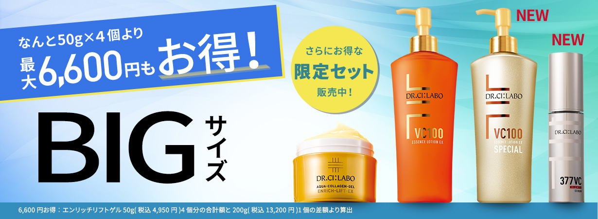 【最大6,600円もお得！BIGサイズキャンペーン】大容量をお得な価格で販売中！指定特割（定期便）でさらに20%OFF お気に入りをたっぷり使えるお得なセットを販売中