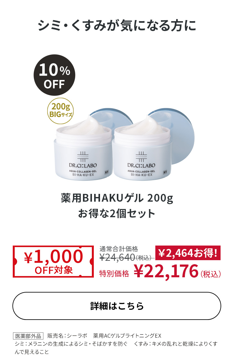 BIG×BIGシワ改善ゲル&VCローションセット