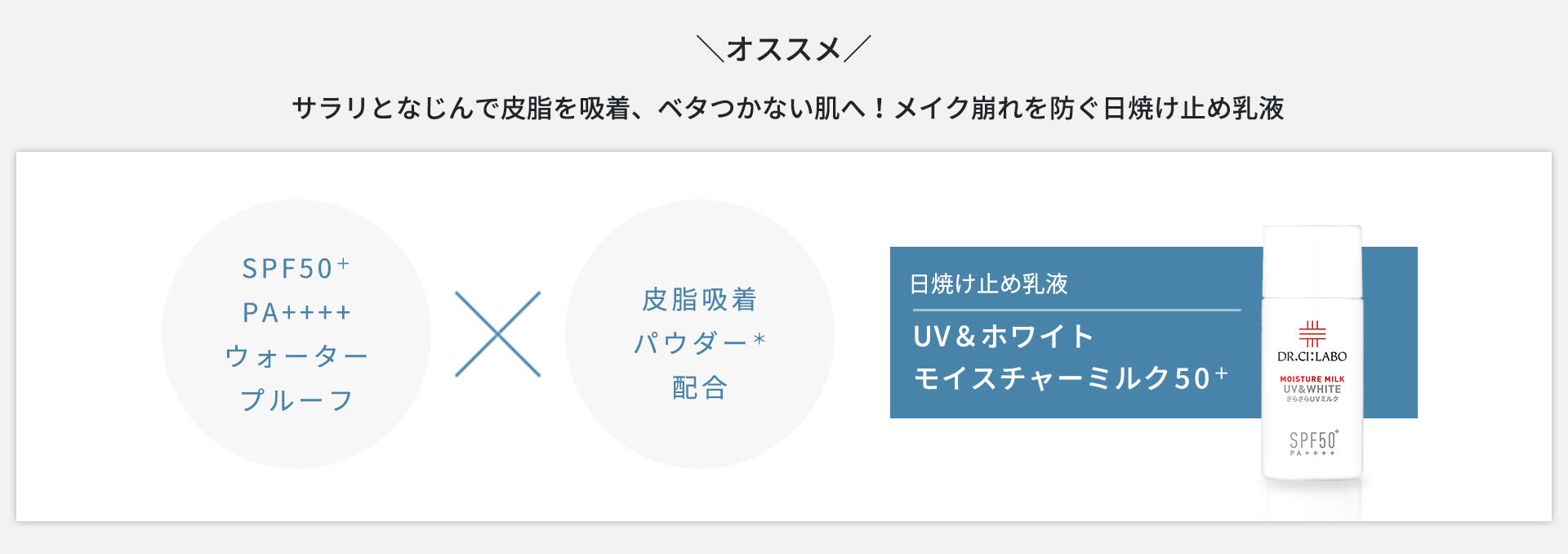 UV&ホワイト モイスチャーミルク50+