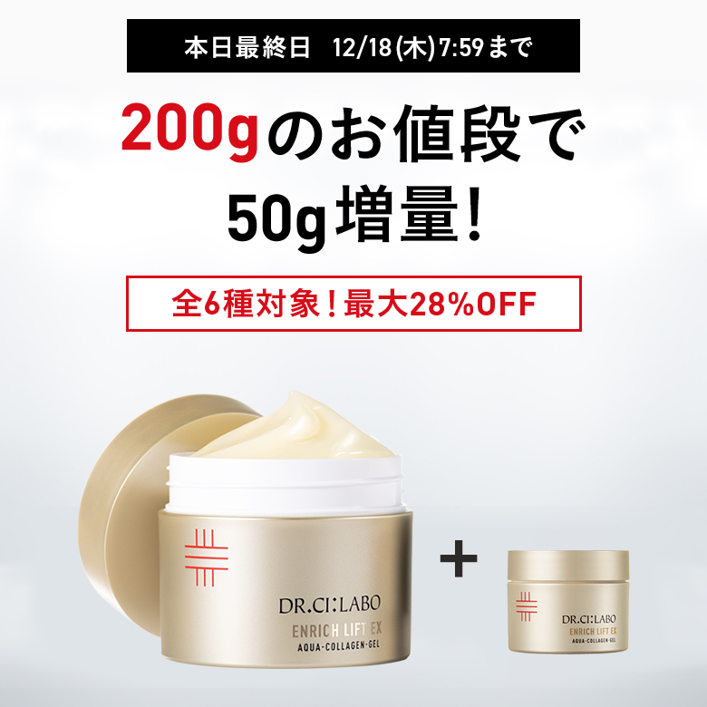 【最大28％OFF】ゲル200gのお値段で50g増量！