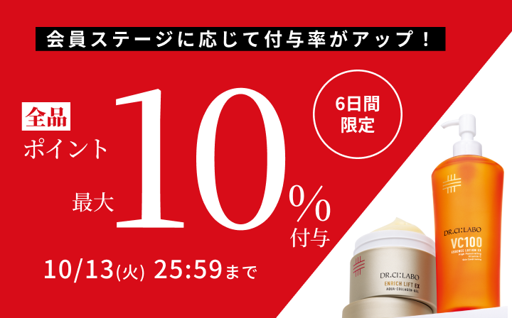 全品ポイント最大10%付与