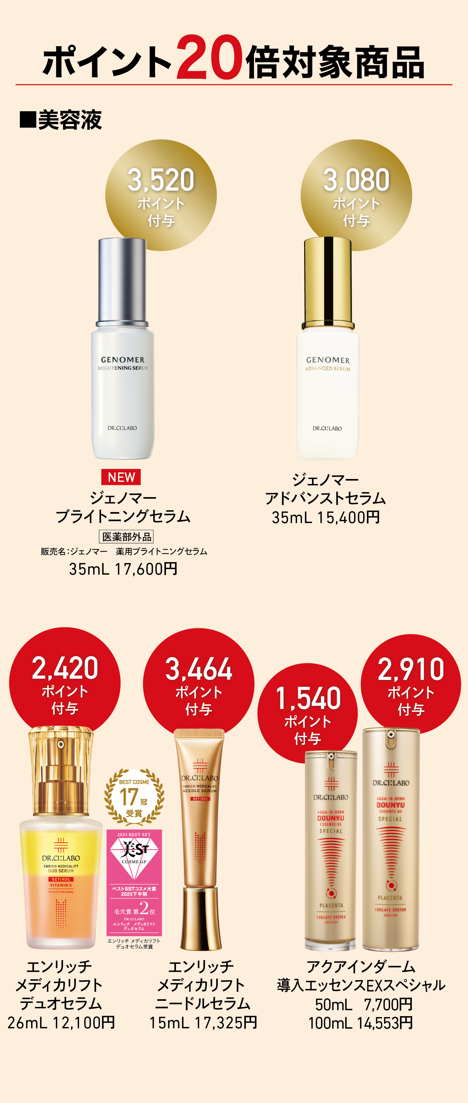 ポイント20倍対象商品