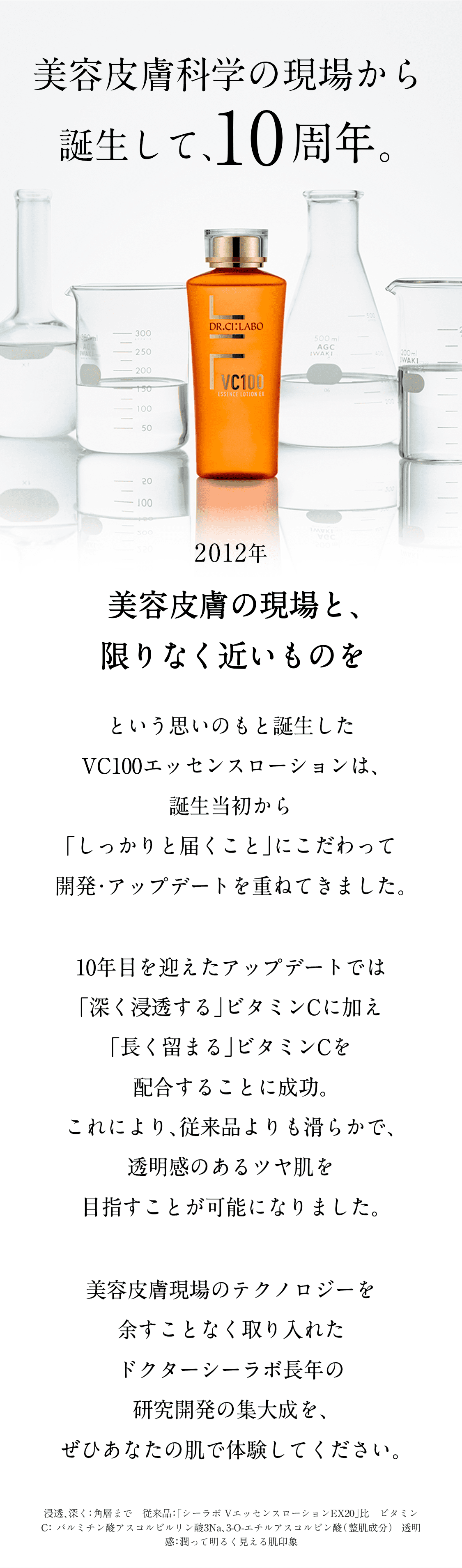 VC100ビタミンCローション-自分史上最高のツヤ肌へ